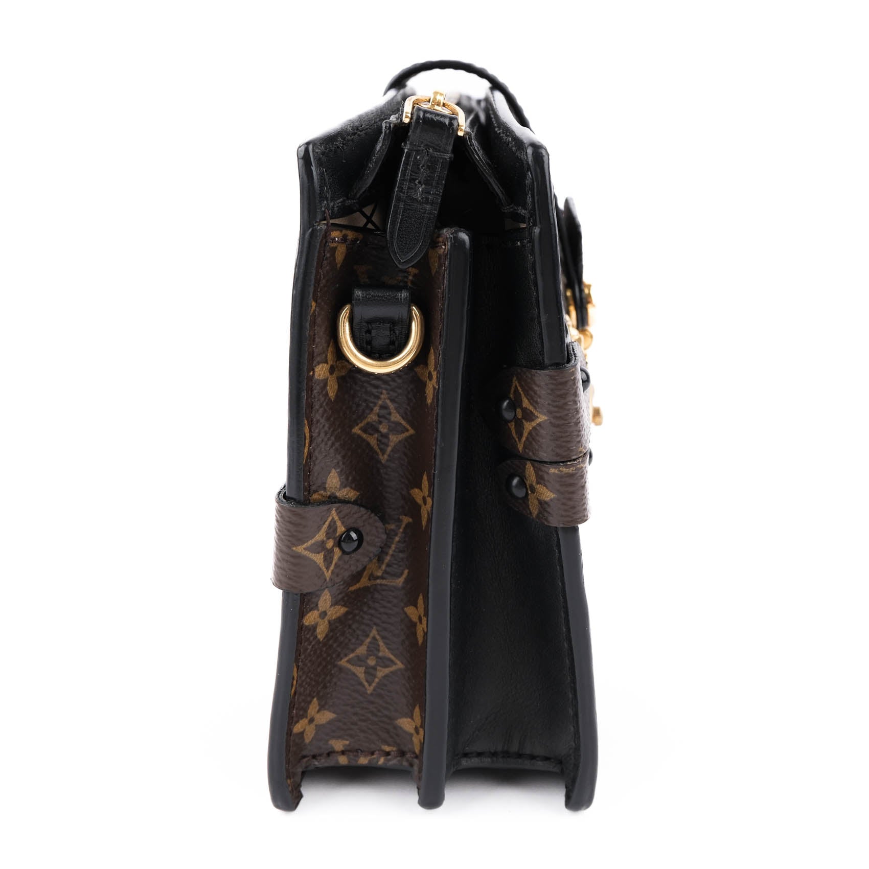 Louis Vuitton Reverse Monogram Trunk Clutch Crossbody Bag