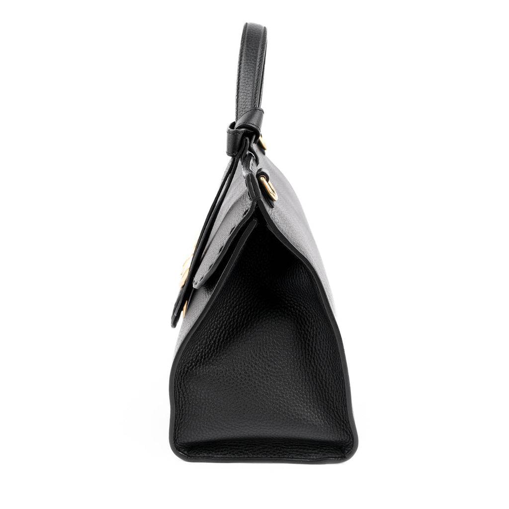 Gucci GG Marmont Pebbled Leather Top Handle Bag