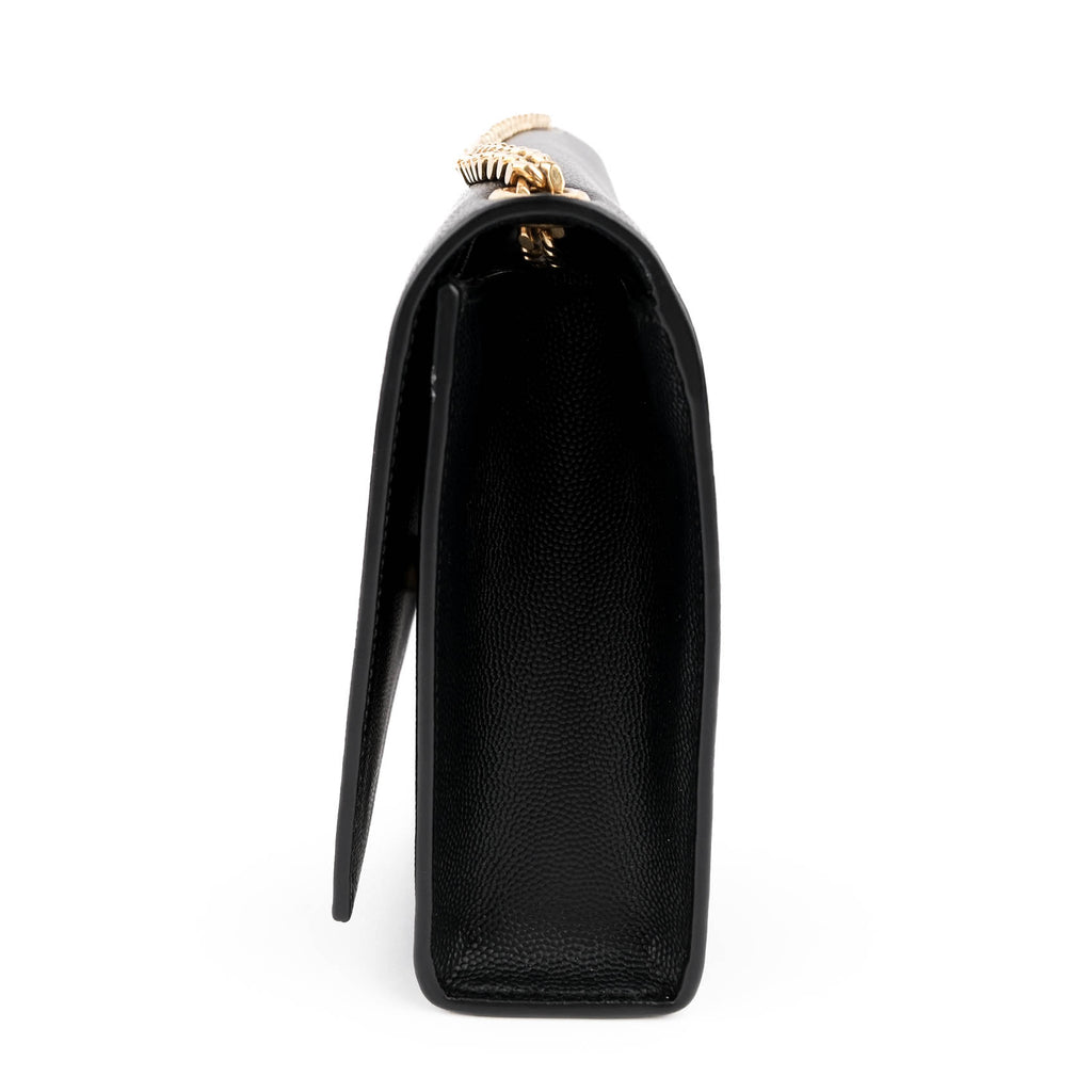 Saint Laurent Kate Medium - Star Monogram Black Grain de Poudre