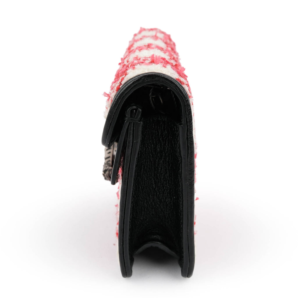 Gucci Dionysus Super Mini Tweed Bag - Red & White Check