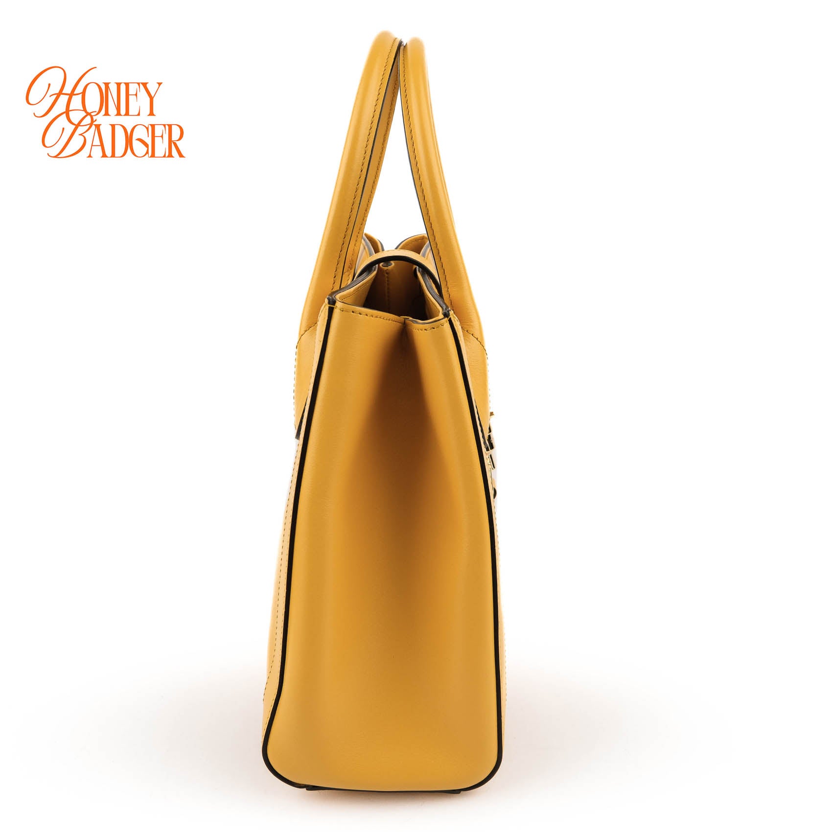 Gucci Jackie 1961 Piston Lock Yellow Leather Shoulder Tote Bag (Medium)