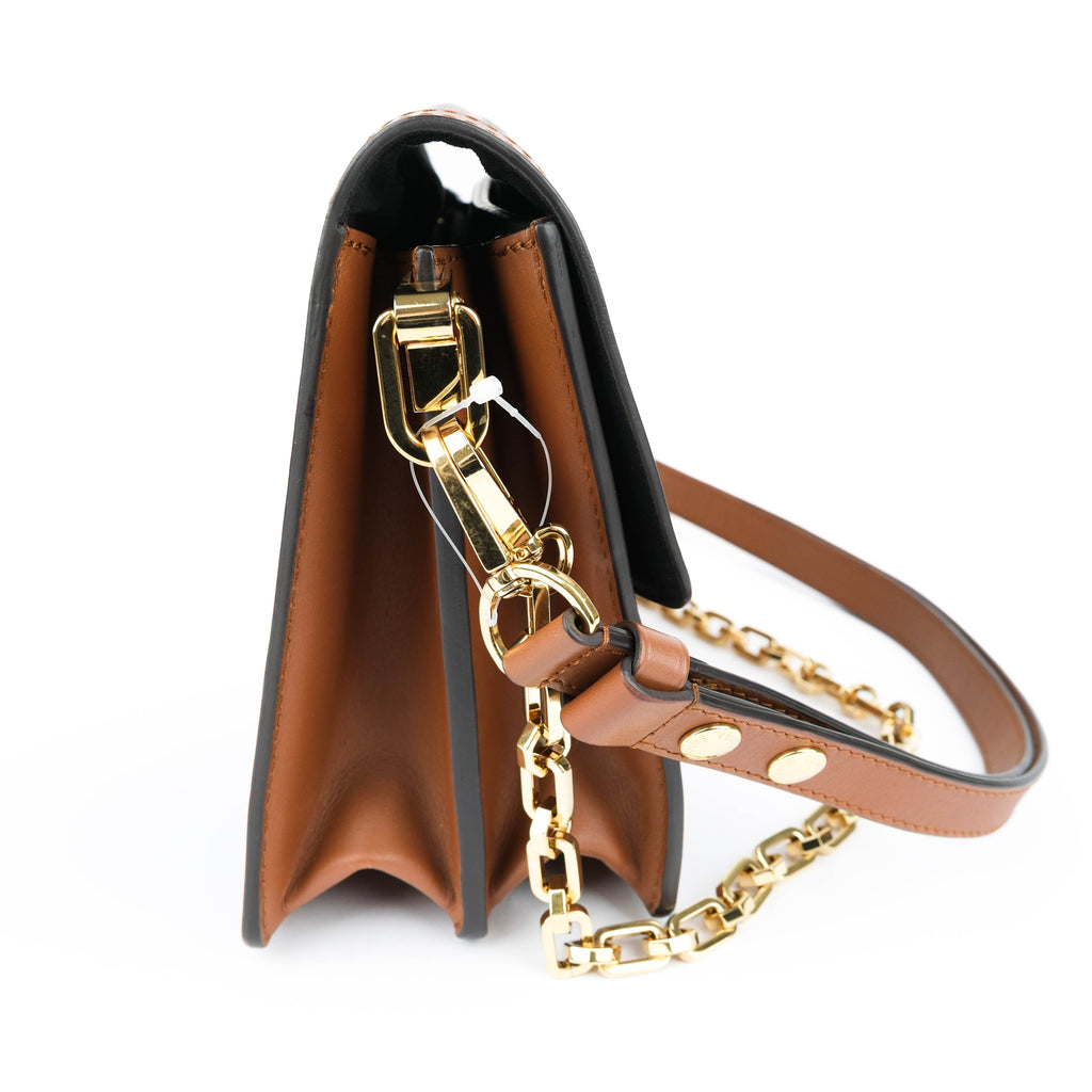 Louis Vuitton Dauphine MM Monogram Reverse Canvas Brown Crossbody Bag - M44391