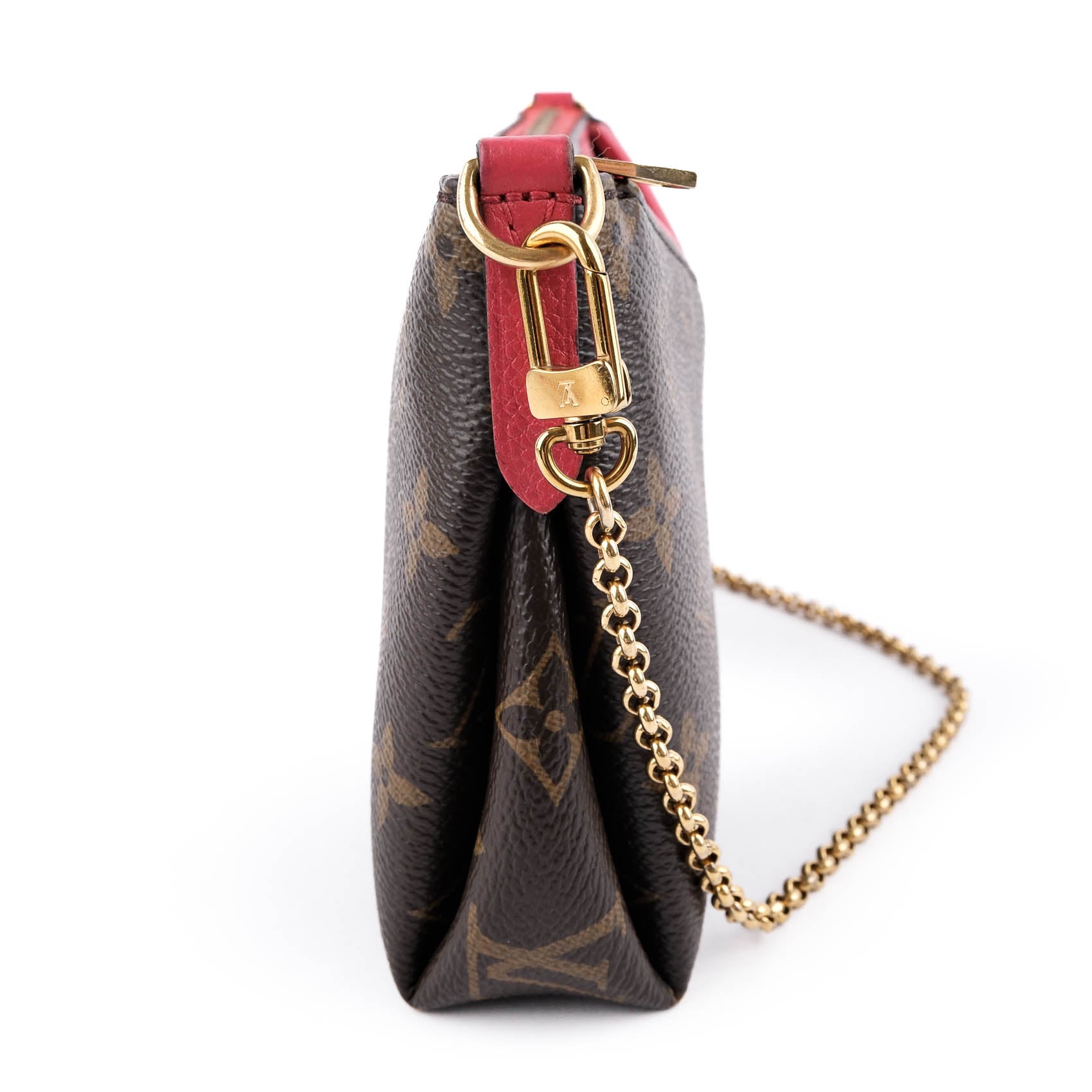 Louis Vuitton Pallas Clutch Monogram Crossbody and Shoulder Bag