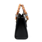 Gucci Diana Mini Handbag - Black Leather with Bamboo Handles