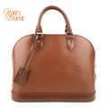 Louis Vuitton Alma PM Epi Leather Cacao Brown Silver Hardware Rank A