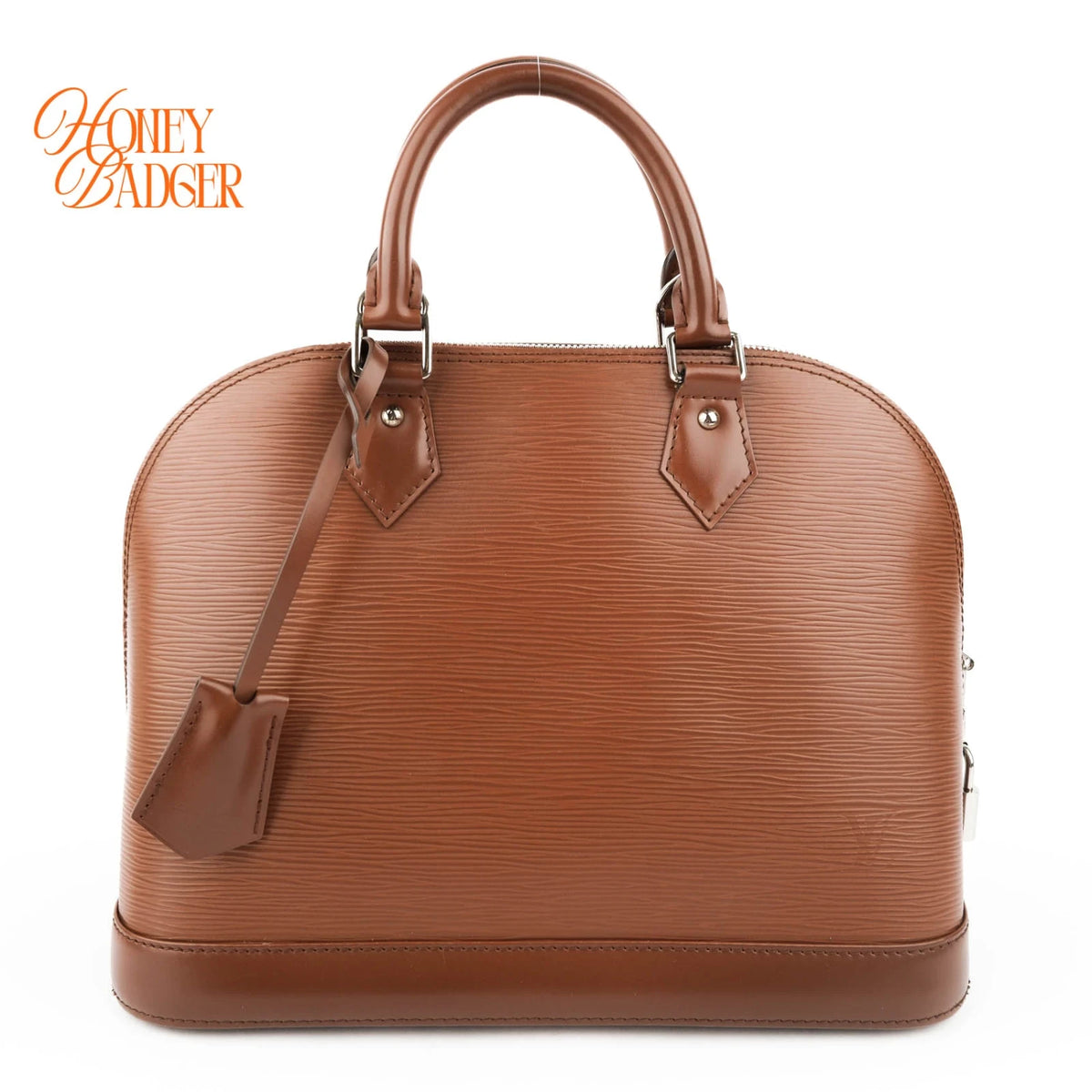 Louis Vuitton Alma PM Epi Leather Cacao Brown Silver Hardware Rank A