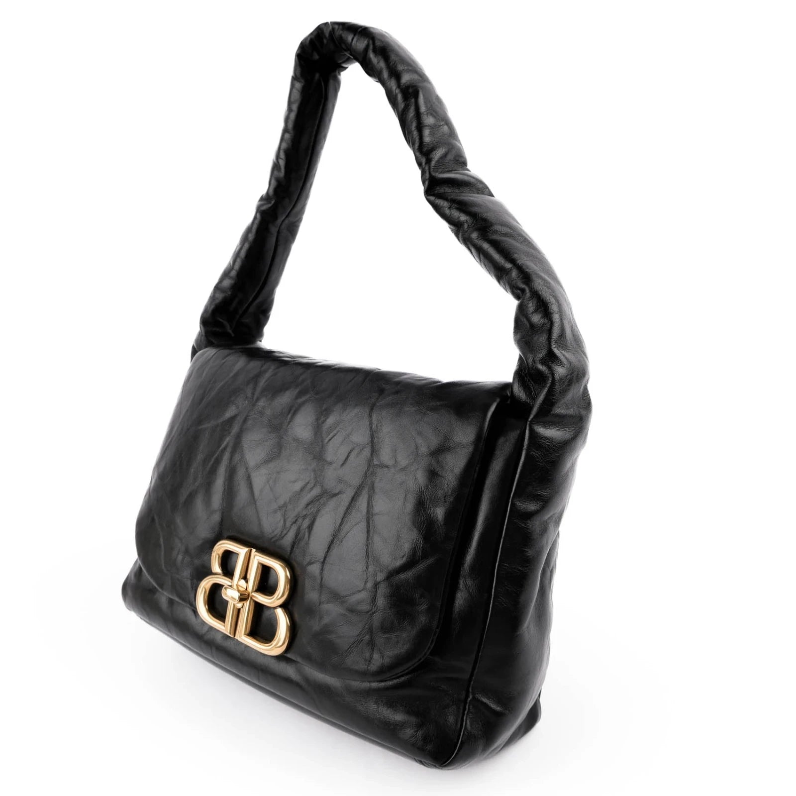 Balenciaga Monaco Leather Black Rank S