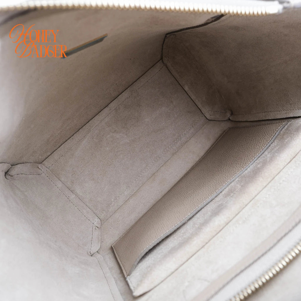 Celine Belt Bag Medium Beige Leather 2Way Handbag Rank A