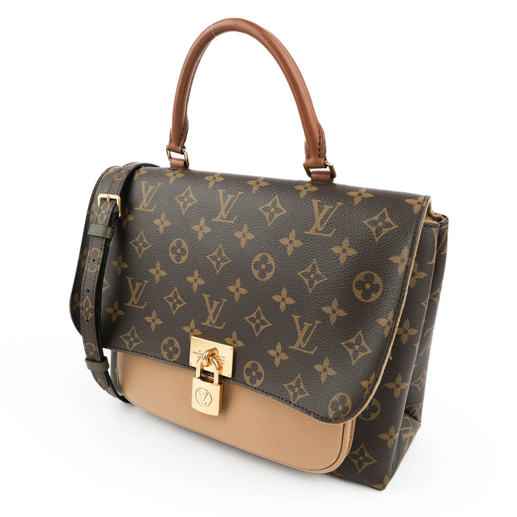 Louis Vuitton Marignan Messenger Bag Monogram Canvas Sesame Leather M44259 2-Way