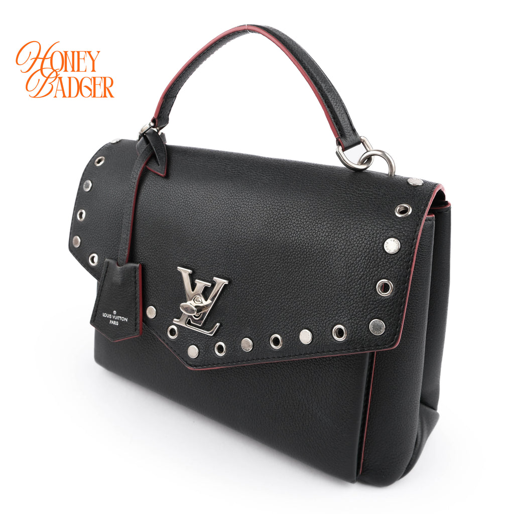 Louis Vuitton Lockme II BB Studs Calfskin Black 2WAY Shoulder Bag M53507 RFID