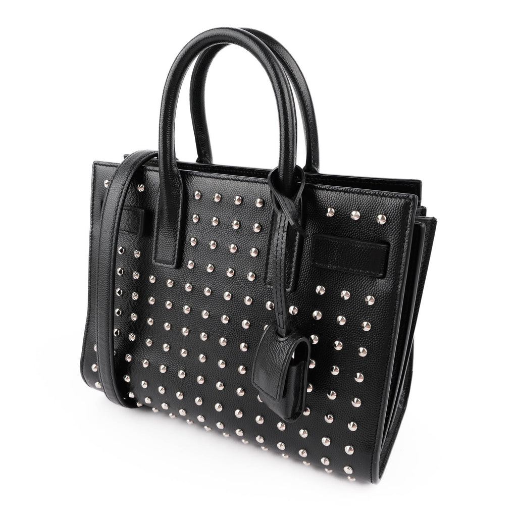 Saint Laurent Studded Nano Sac de Jour in Black Calfskin (2014 Edition) VLR3551540514