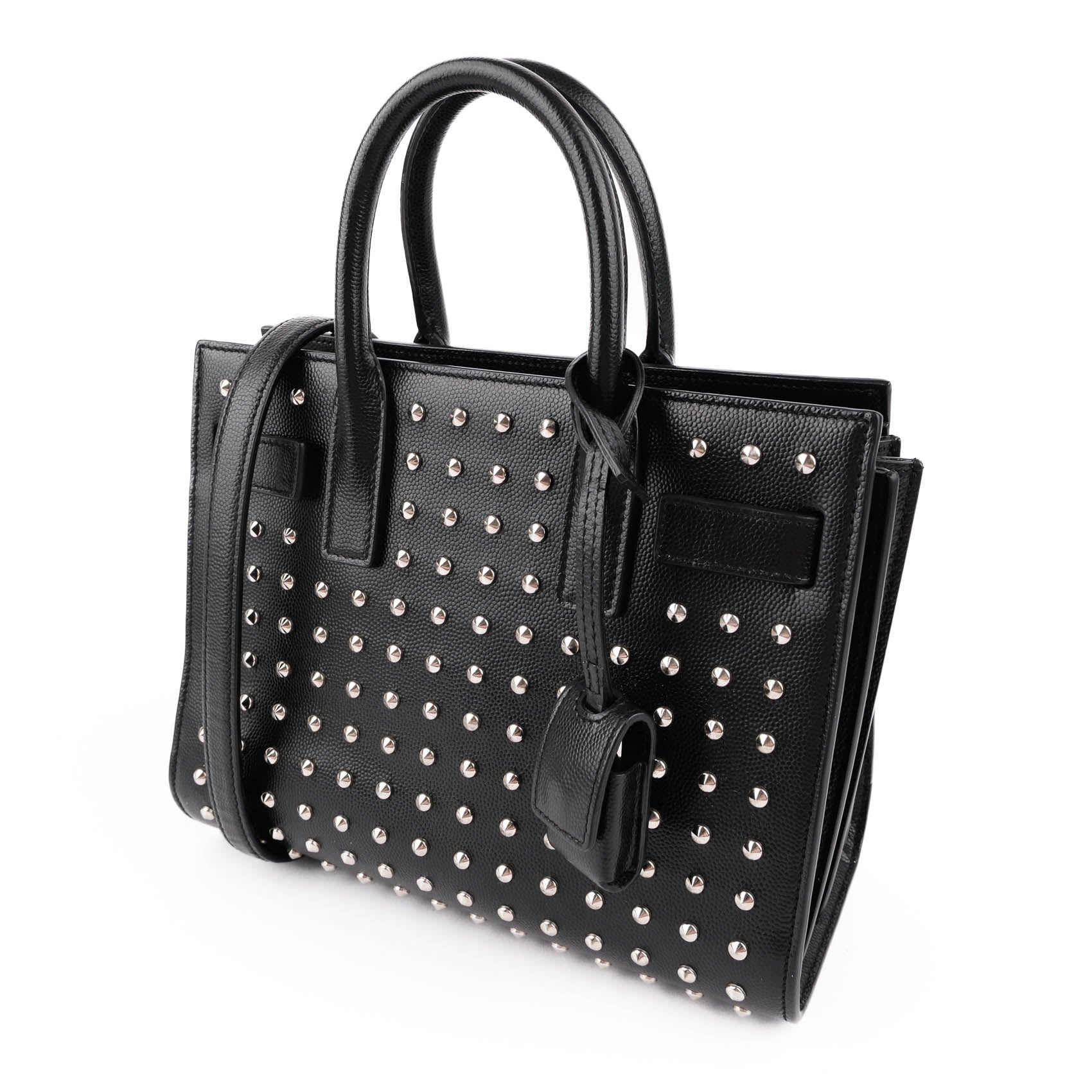 Saint Laurent Studded Nano Sac de Jour in Black Calfskin (2014 Edition) VLR3551540514