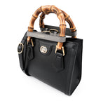 Gucci Diana Mini Handbag - Black Leather with Bamboo Handles