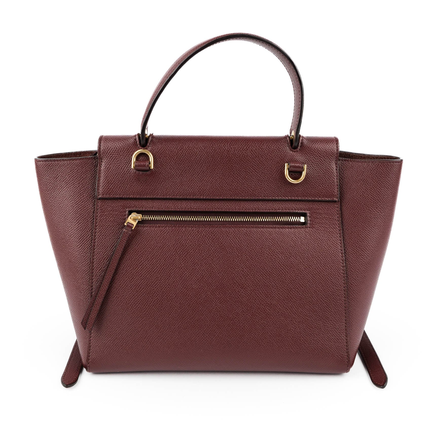 CELINE Micro Belt Bag in Grained Calfskin Burgundy