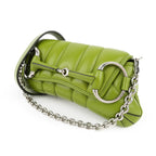 Gucci Horsebit 1955 Small Padded Chain Shoulder Bag - Green