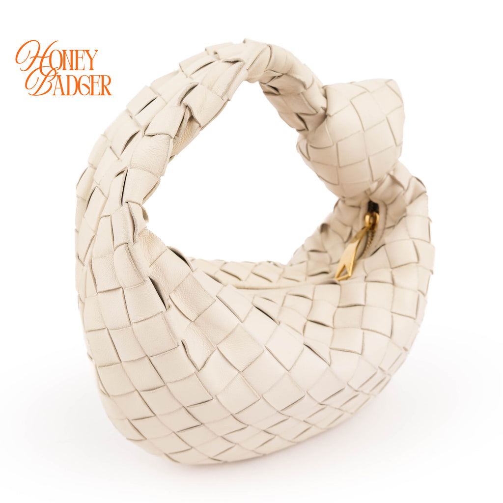 Bottega Veneta Intrecciato Nappa Mini Jodie - White