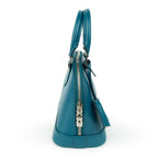 Louis Vuitton Alma BB Epi Leather Blue Silver Hardware Rank A