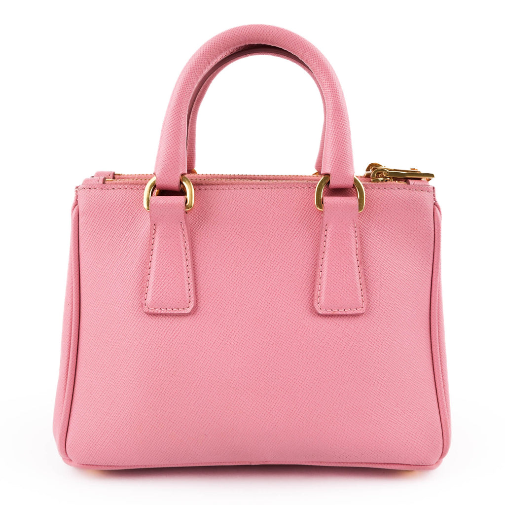 Prada Saffiano Lux Leather 2-Way Handbag - Pink