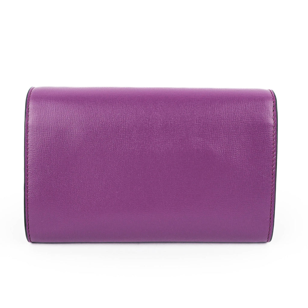 Gucci Horsebit 1955 Mini Shoulder Bag in Purple Leather