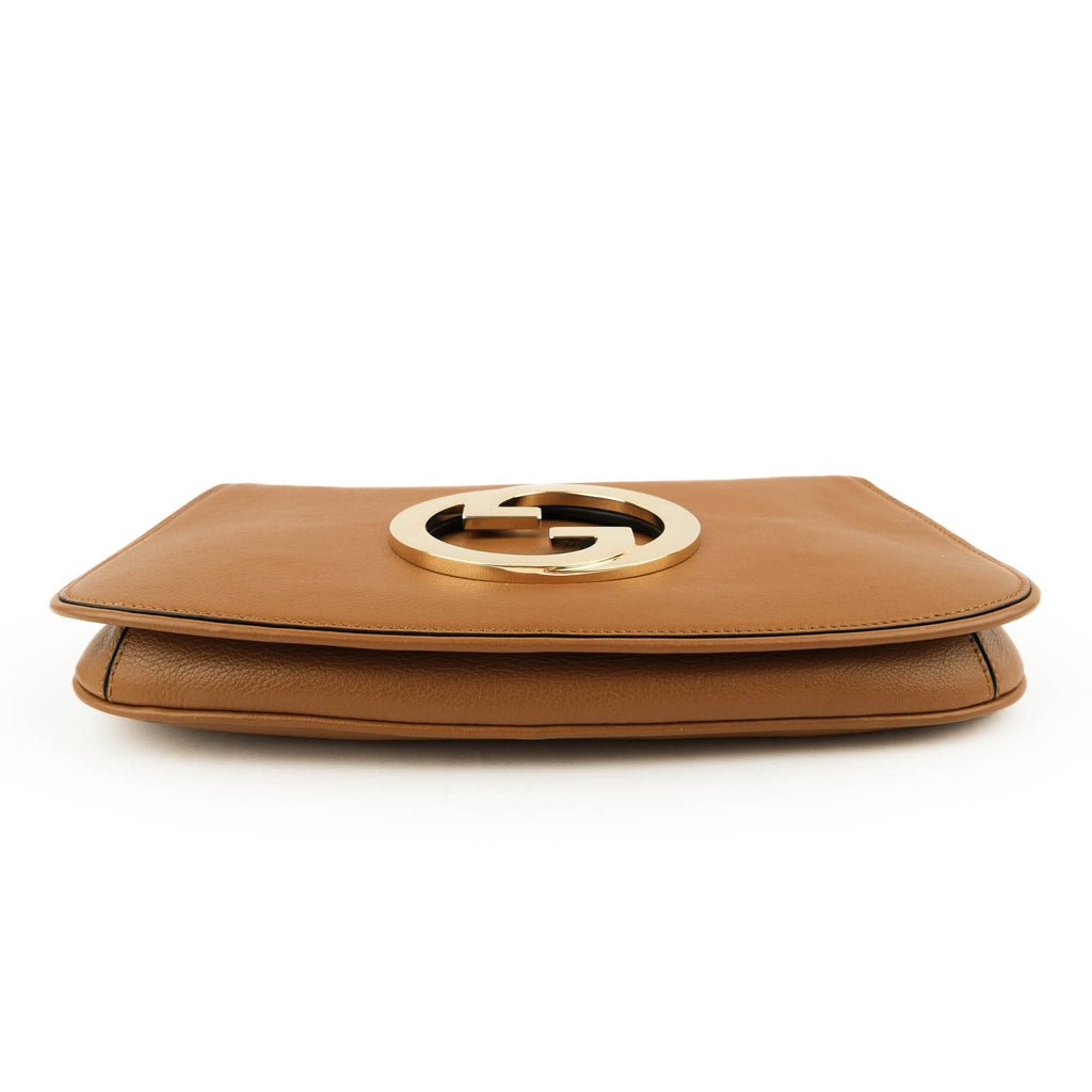 Gucci Blondie small shoulder bag in brown leather