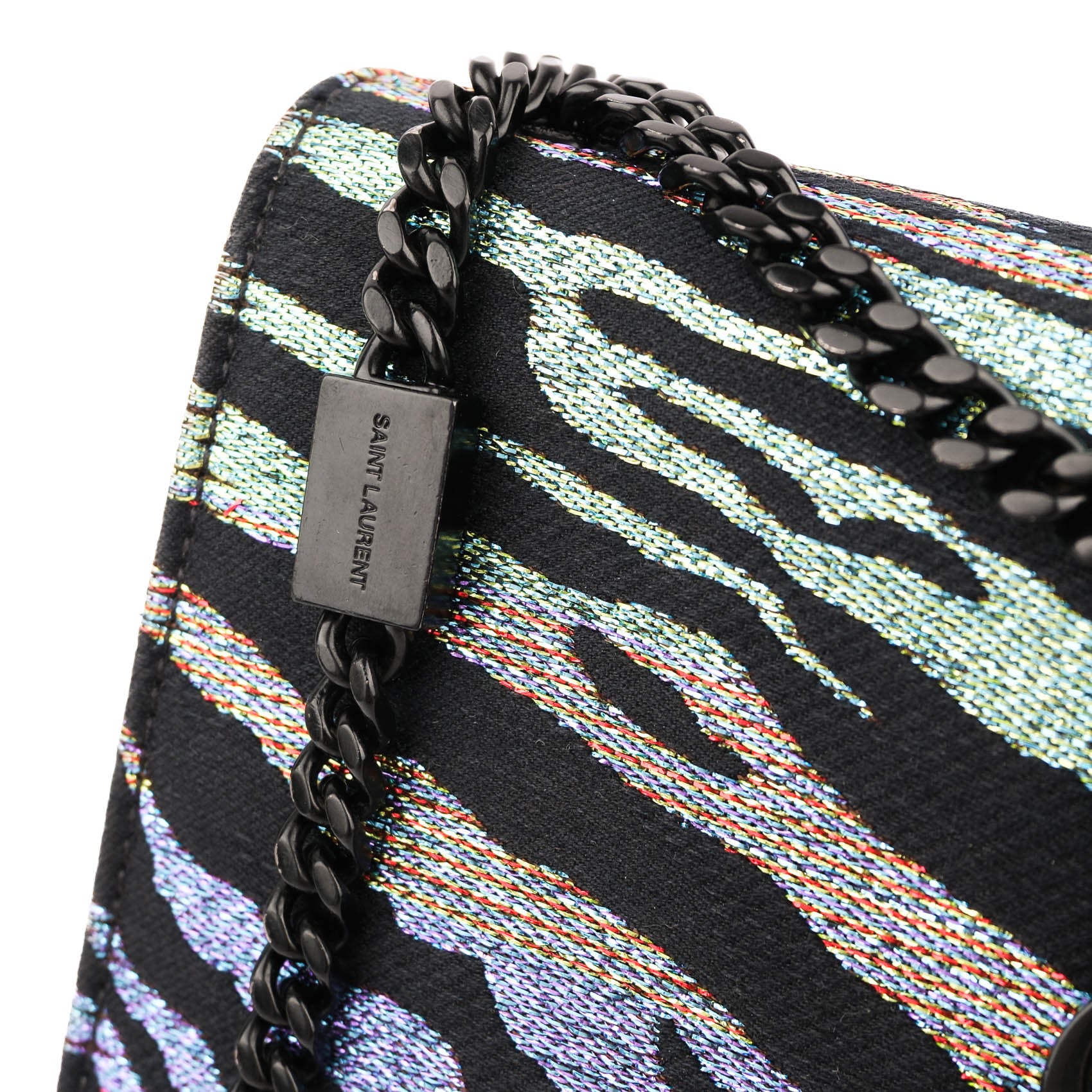 Saint Laurent Kate Small Lurex Animal Print - Multicolor / Black Hardware