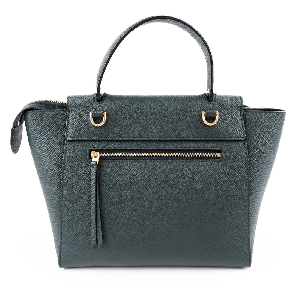 Celine Belt Bag Micro Leather Handbag, Green
