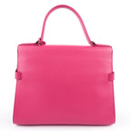 Delvaux Tempête GM Pink Leather 2‑Way Handbag with Mirror – Luxury Designer Tote