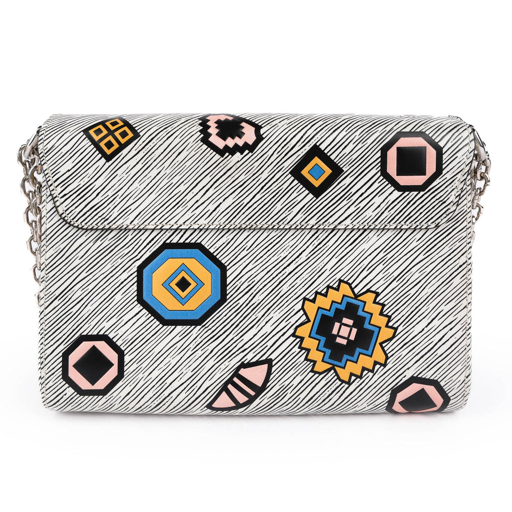 Louis Vuitton Twist MM White Multicolor Epi Tribal Mask FW15 M50122