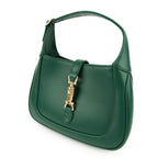 Gucci Jackie 1961 Mini Shoulder Bag Smooth Leather Emerald Green Gold Hardware
