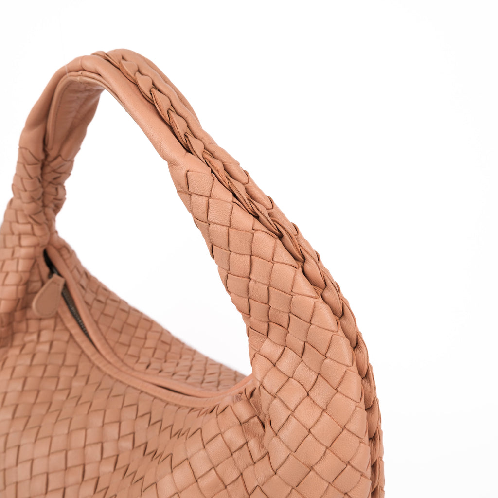 Bottega Veneta Medium Intrecciato Nappa Veneta Hobo Bag - Dusty Rose