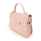 Delvaux Tempête Mini Calfskin Leather 2-Way Handbag (Light Pink / Bicolor)