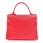 Delvaux Tempete MM Leather 2WAY Handbag Red