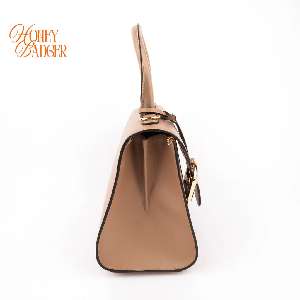 Delvaux Brillant Mini Smooth Leather Brown Rank A