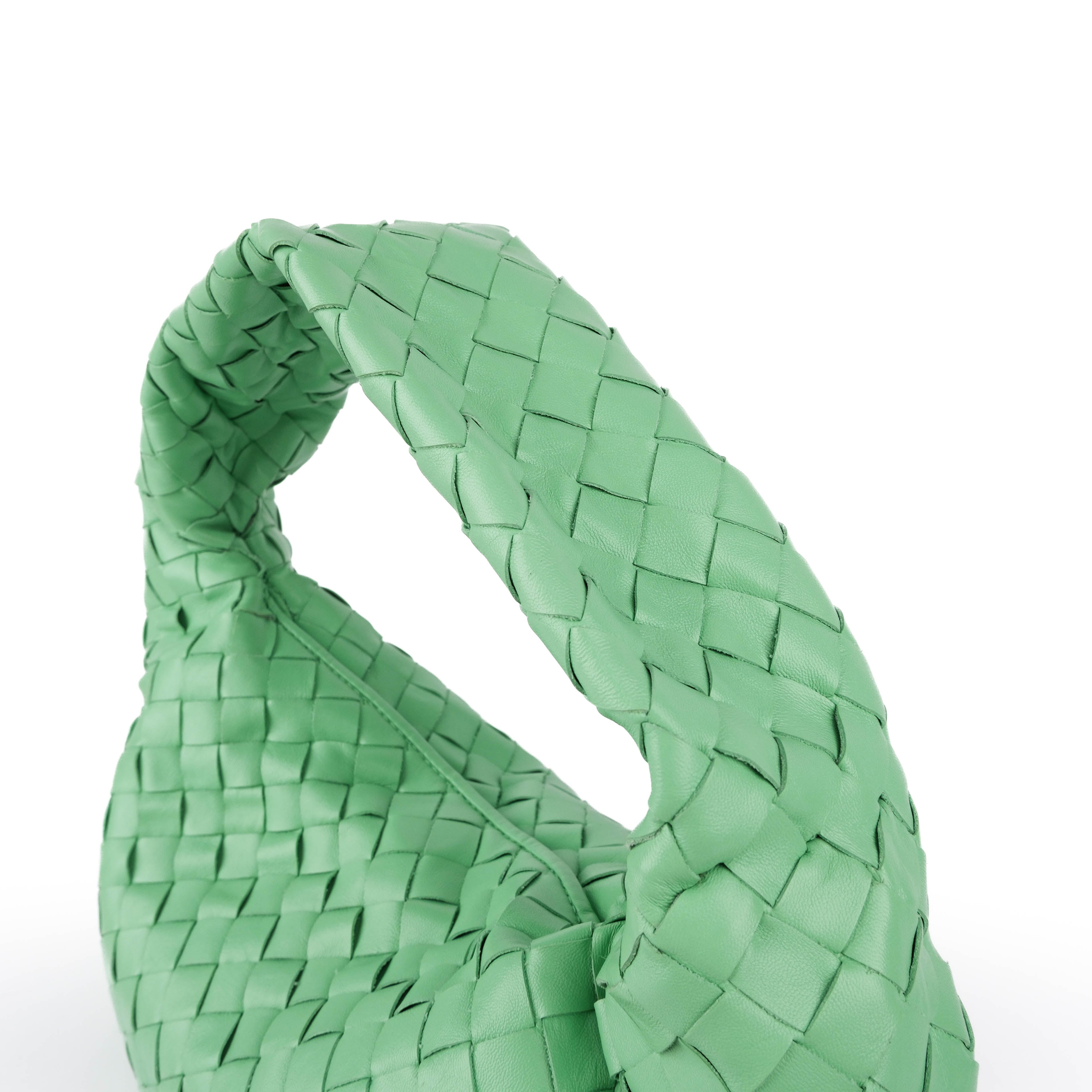 UNUSED ITEM | Bottega Veneta Medium Hop Bag in Intrecciato Leather - Emerald Green