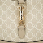 Gucci Jackie 1961 Medium GG Canvas Beige Ivory Gold Hardware Rank S
