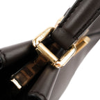 Fendi Peekaboo Mini 2way Handbag Smooth Leather Dark Brown Gold Hardware 8BN244