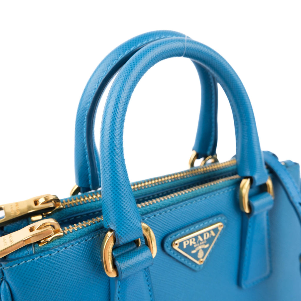 Prada Galleria Saffiano Leather Mini Bag – Vibrant Blue 1BA916