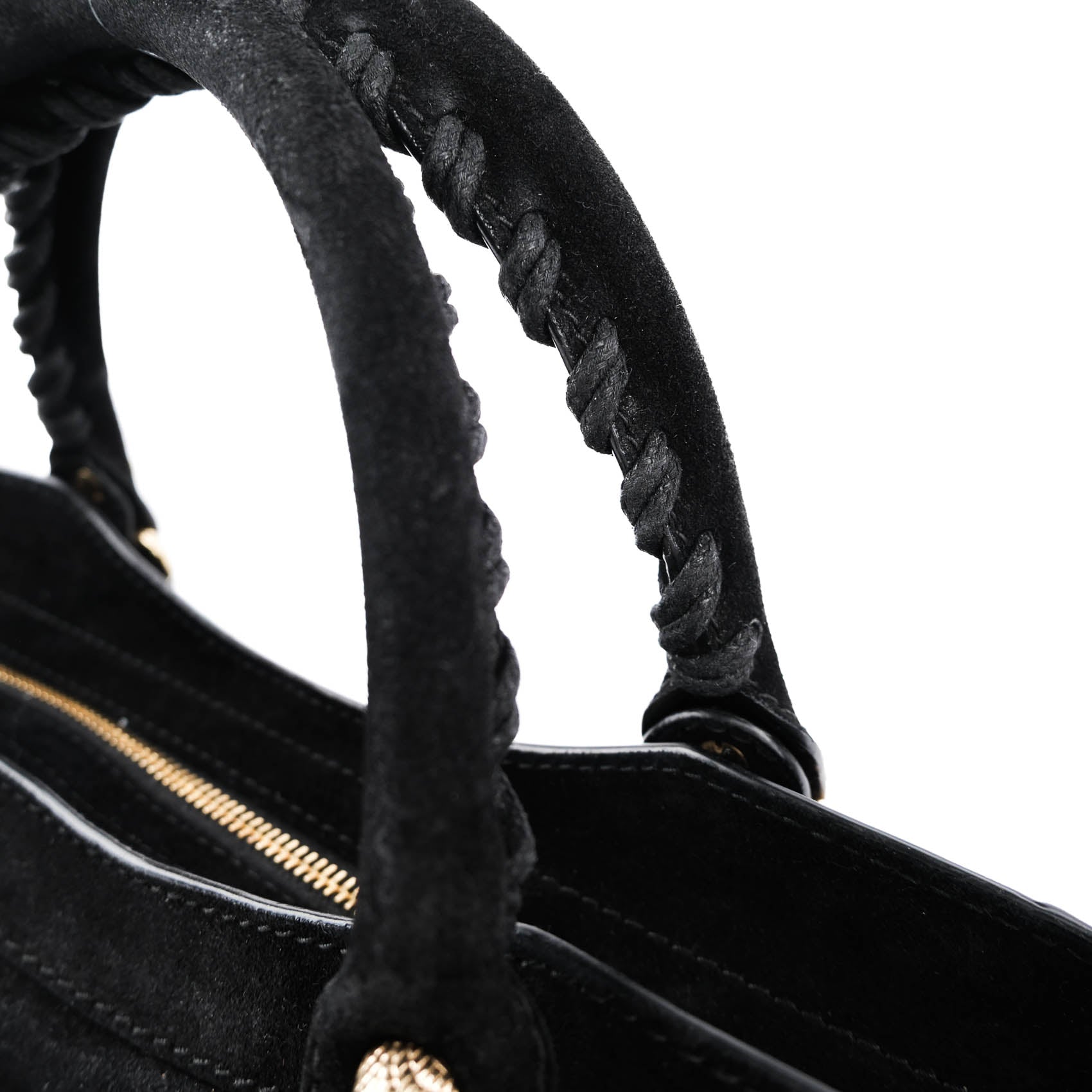 Balenciaga Giant 12 Gold City Black Suede 2-Way 281770 D94JG 1000