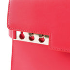 Delvaux Tempete MM Leather 2WAY Handbag Red