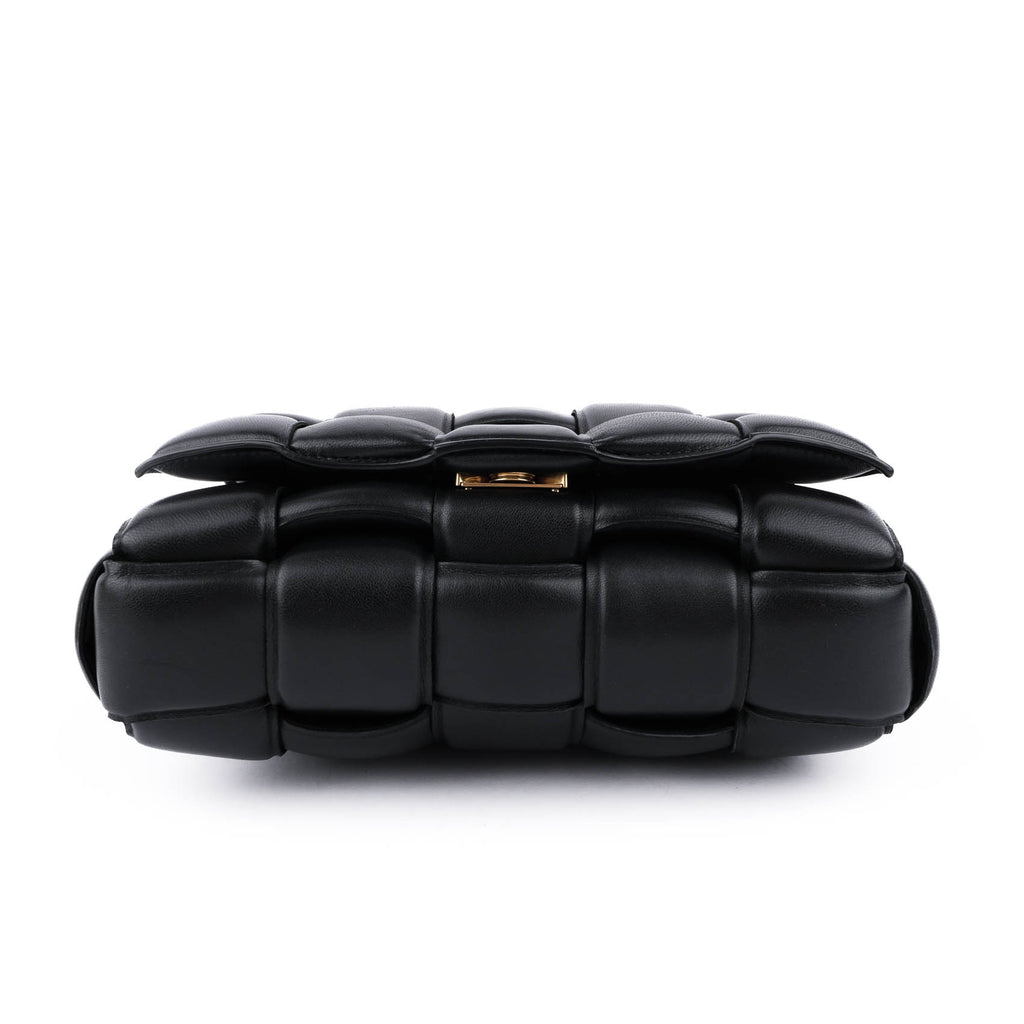 Bottega Veneta Black Padded Cassette Shoulder Bag