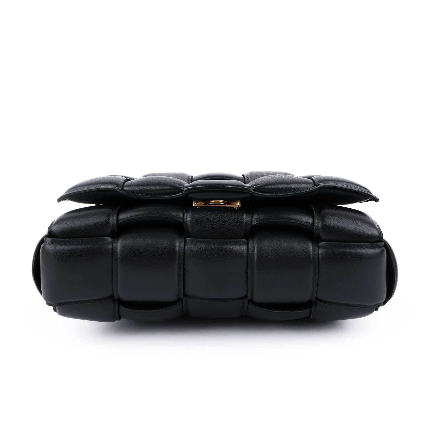Bottega Veneta Black Padded Cassette Shoulder Bag