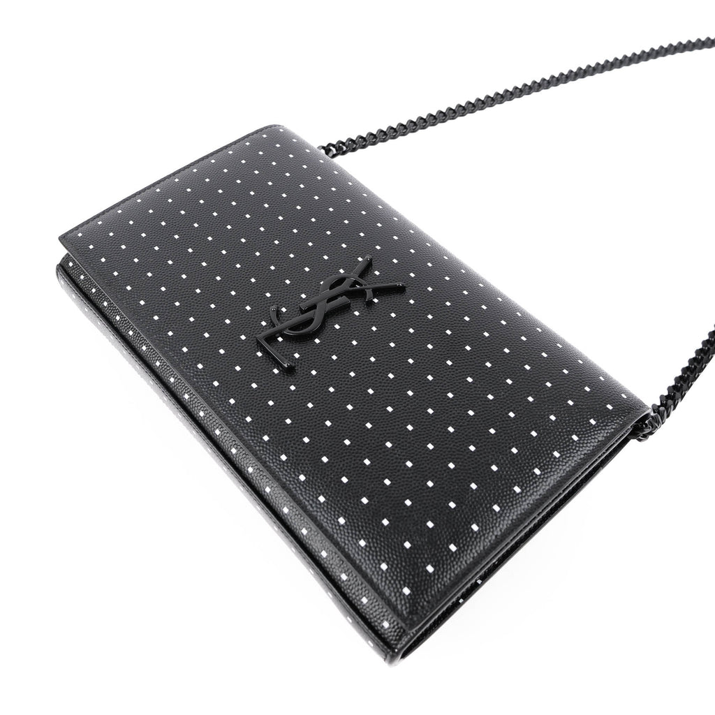 Saint Laurent Kate Medium in Polka Dot Printed Grain de Poudre Leather