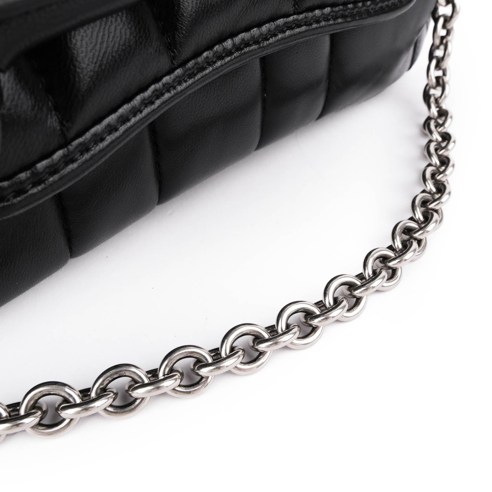 Gucci Small Horsebit Chain Shoulder Bag Black