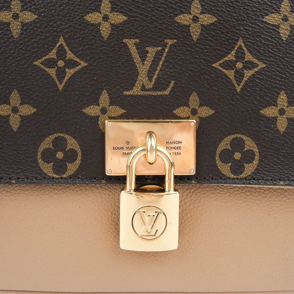 Louis Vuitton Marignan Messenger Bag Monogram Canvas Sesame Leather M44259 2-Way
