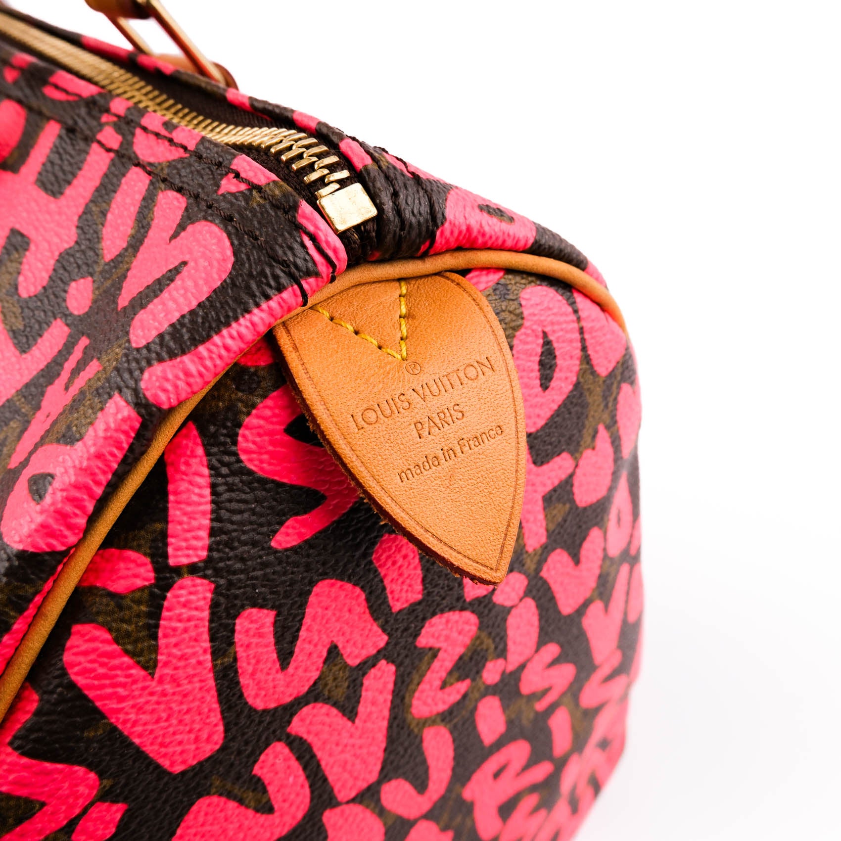 Louis Vuitton Limited Edition 2009 Stephen Sprouse Monogram Graffiti Speedy 30 - Fuchsia