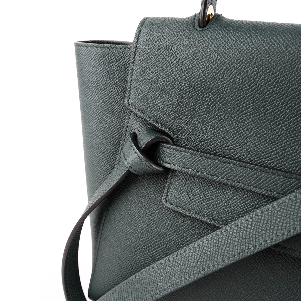Celine Belt Bag Micro Leather Handbag, Green