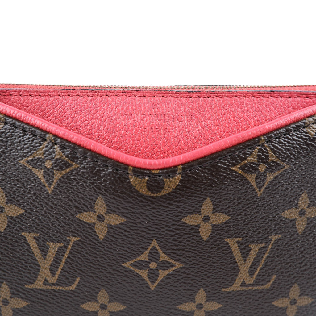 Louis Vuitton Pallas Clutch Monogram Crossbody and Shoulder Bag