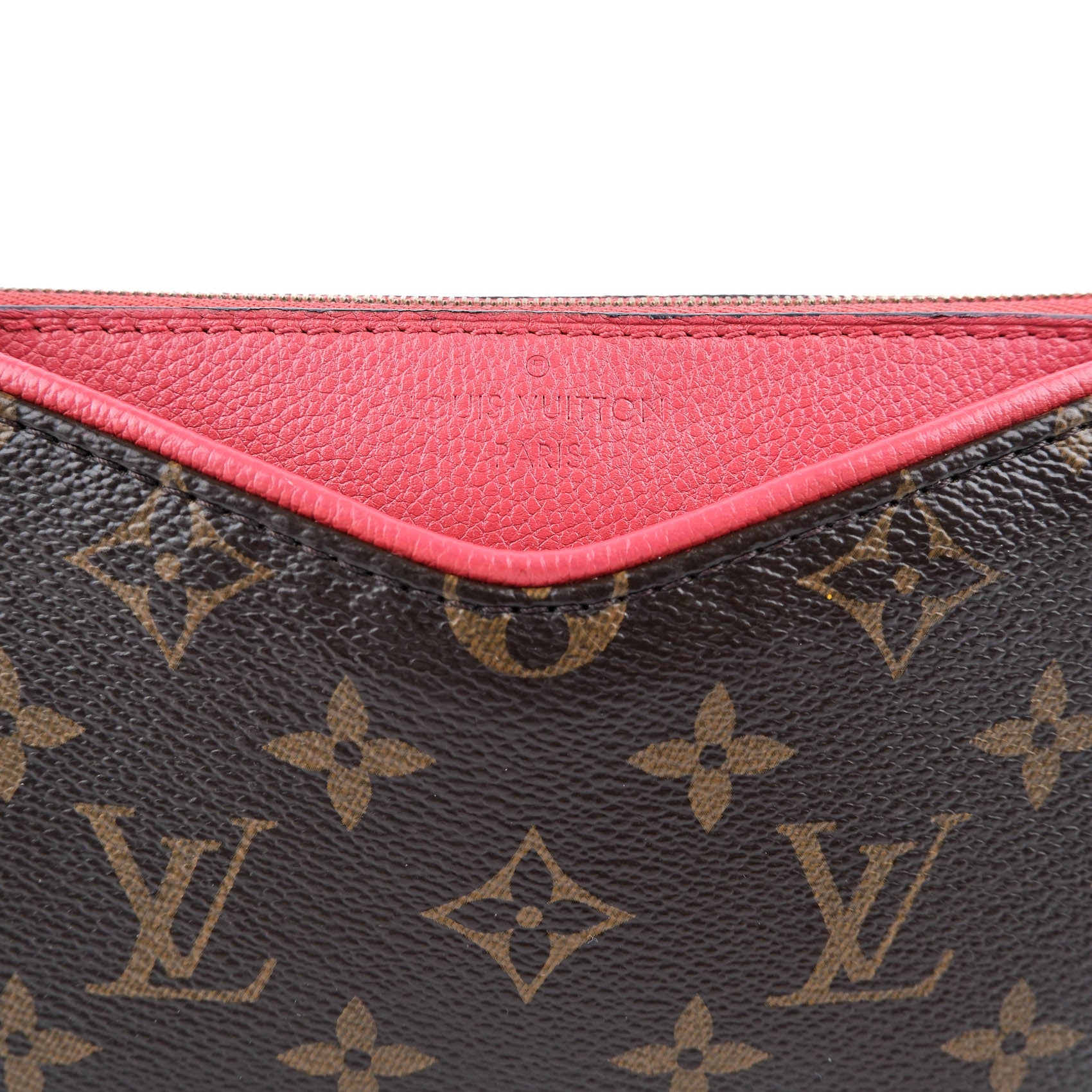 Louis Vuitton Pallas Clutch Monogram Crossbody and Shoulder Bag