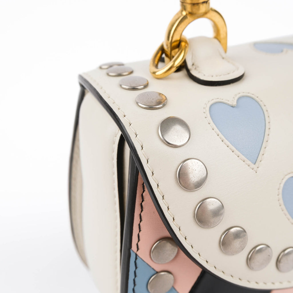 Gucci Multicolor Leather Lovelight Bamboo Top Handle 1947 Small Bag
