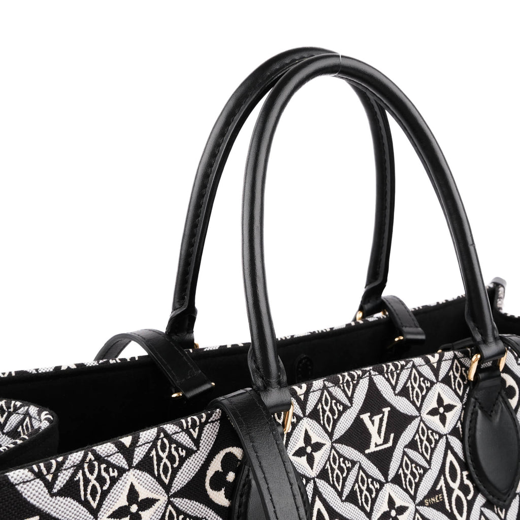 Louis Vuitton Onthego GM Since 1854 M57207 Black Jacquard Tote Bag NFC Verified